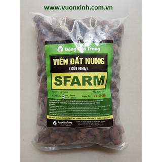 Viên đất nung sfarm kích thước 5-10mm gói 3kg