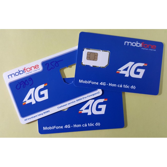 Sim trắng Mobifone 4G tự thay tại nhà