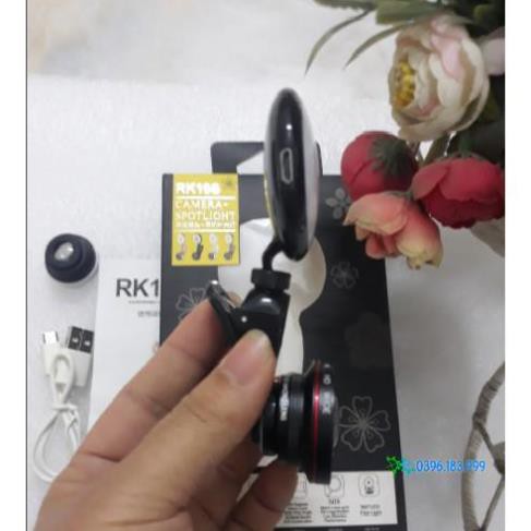 Ống lens RK19S hỗ trợ Selfie Cho điện thoại tích hợp đèn led 8 bóng | BigBuy360 - bigbuy360.vn