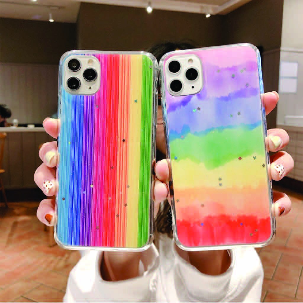 Ốp Lưng Iph.0ne ⚡ Ốp Iph.0ne Cầu Vồng Lấp Lánh Kim Tuyến ⚡ iPh.0ne 6P/7/8/7plus/8plus/x/xs/xs max/11/11promax/12/12pro/1