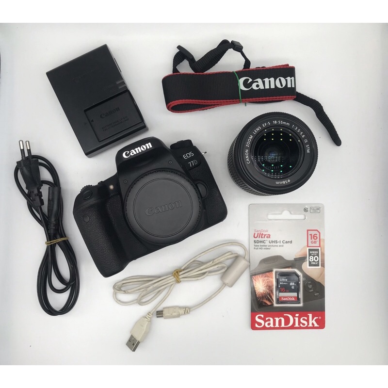 Máy Ảnh Canon 77D Kèm Kit & 50 STM