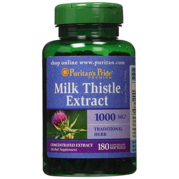 Viên uống giải độc gan Milk Thistle chai 180 viên