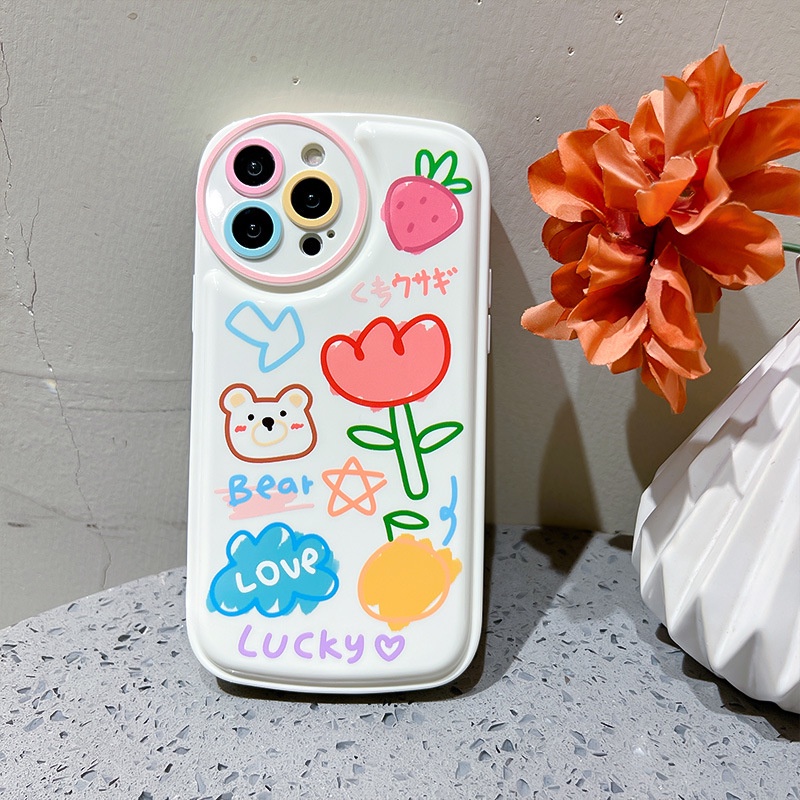 Ốp lưng iphone Ốp Điện Thoại Silicon Trong Suốt Chống Sốc In Hình Hoạt Hình Cho iPhone 11 Pro Max 13 Pro Max 12 Pro Max 7Plus xr XS Max Dinuo case