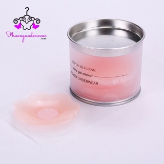 Hộp thiết dán nhũ hoa silicon 5 cặp