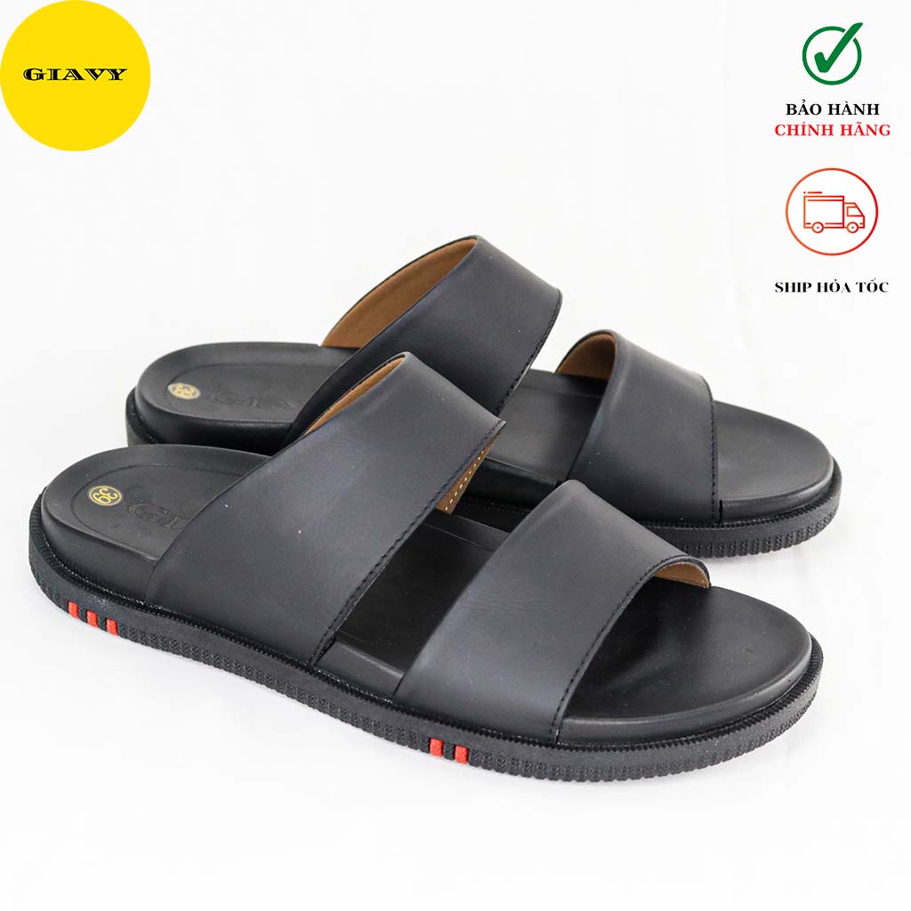 Dép da nam quai nhị thời trang 9021/6 - GIÀY GIAVY