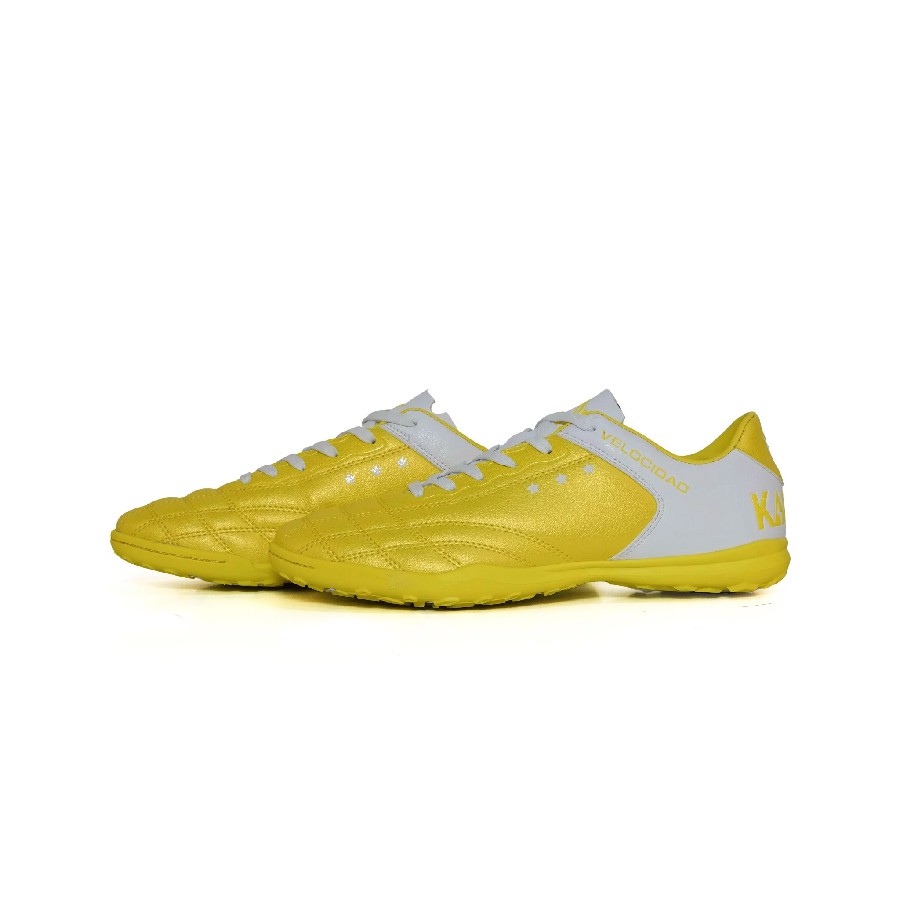 Giày đá bóng, giày sân cỏ nhân tao Kamito Velocidad 3 mẫu mới, bám sân tốt, giảm chấn hiệu quả, màu vàng đủ size