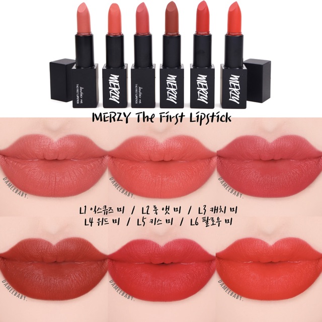 Son lì Merzy The First Lipstick 15 màu (Có Sẵn)