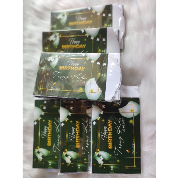 Thiệp sinh nhật người lớn. Tone đen