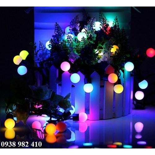 Dây đèn led bóng tròn trang trí phòng - noel - trang trí tết
