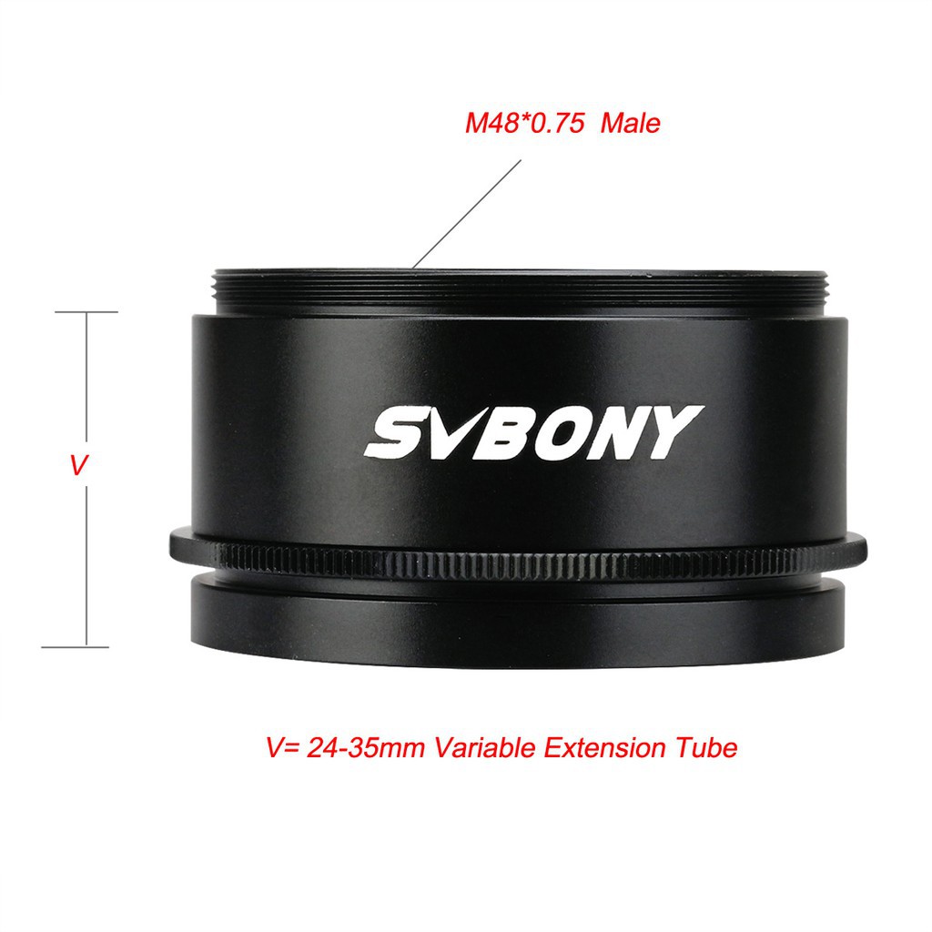 Ống khóa mở rộng SVBONY SV109 24-35mm kèm ren M48 dành cho máy ảnh SLR