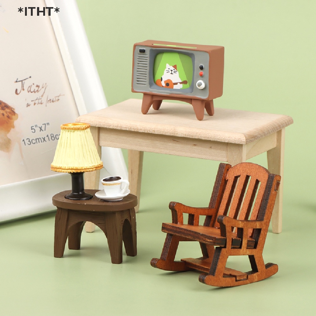 Mô Hình Ghế TV Tỉ Lệ 1: 12 Trang Trí Nhà Búp Bê