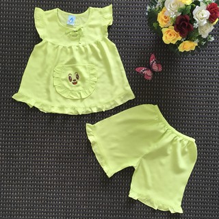 👚👖Đồ bộ tole bé gái có túi mặt cười 👚👖