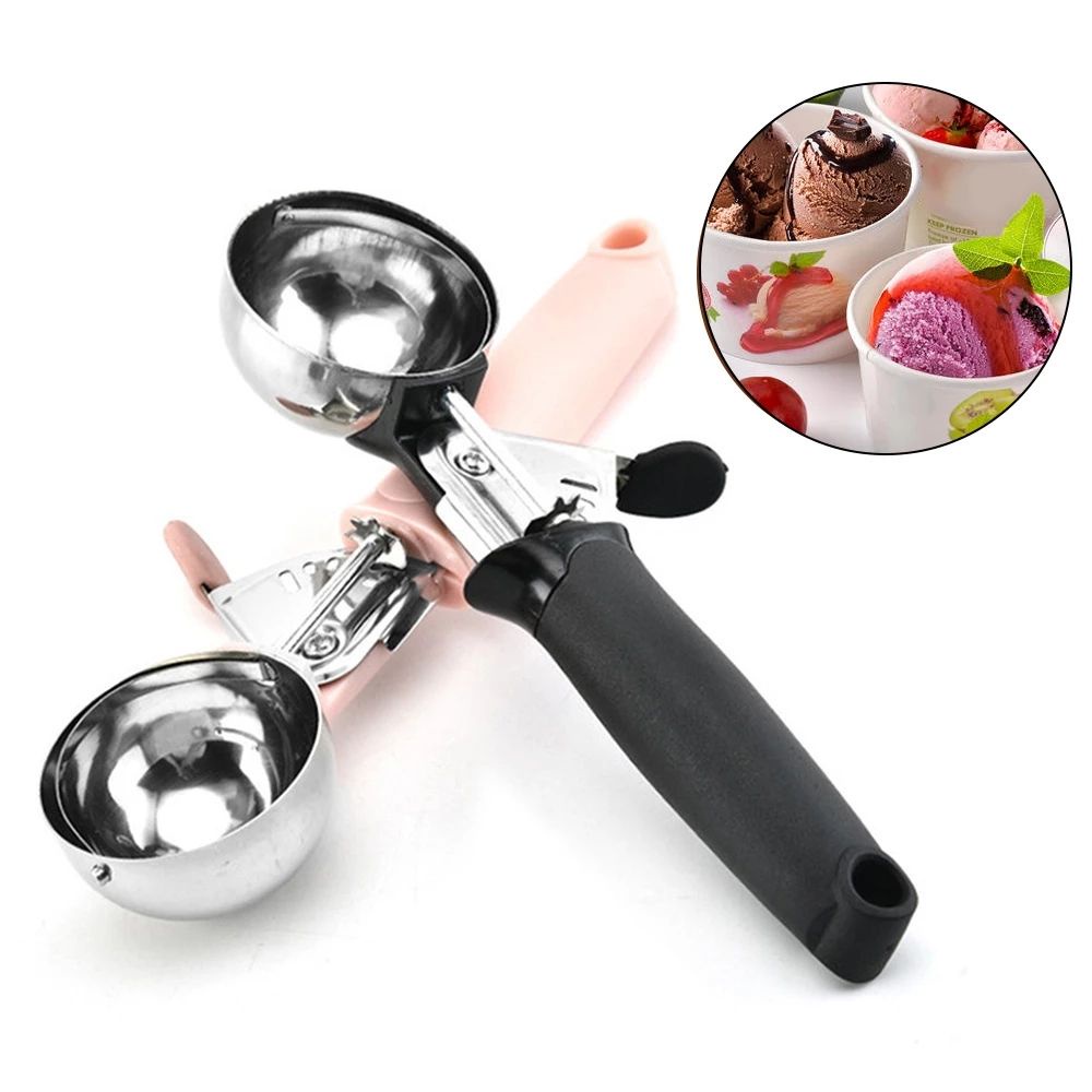 Muỗng Múc Kem/Trái Cây Bằng Inox Nhiều Màu Sắc Tiện Dụng Cho Nhà Bếp
