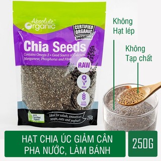 [12.2021] Hạt chia giảm cân Úc 250g Absolute Organic