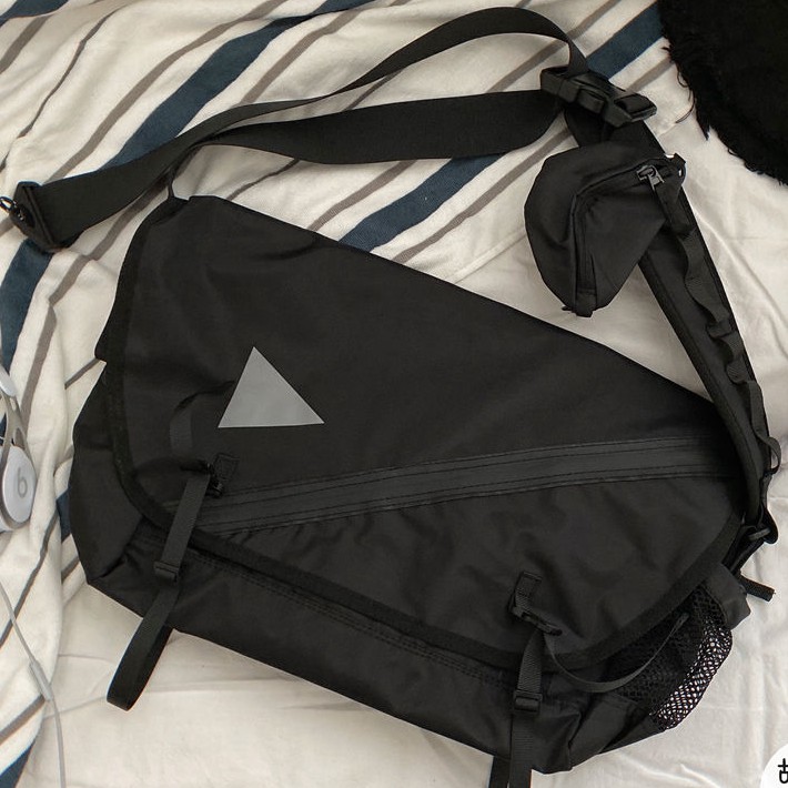 Túi Đeo Chéo Đa Năng Cỡ Lớn Phong Cách Retro Harajuku