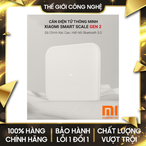 Cân Điện Tử Xiaomi Smart Scale 2 - Bảo hành Chính hãng
