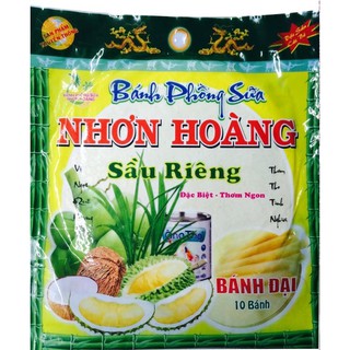 Bánh phồng sữa sầu riêng Nhơn Hoàng 450g - 10 gói