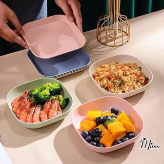 Đĩa đựng đồ ăn, trái cây, món tráng miệng, đĩa trái cây decor đẹp tiện lợi chất liệu lúa mạch thân thiện với môi trường