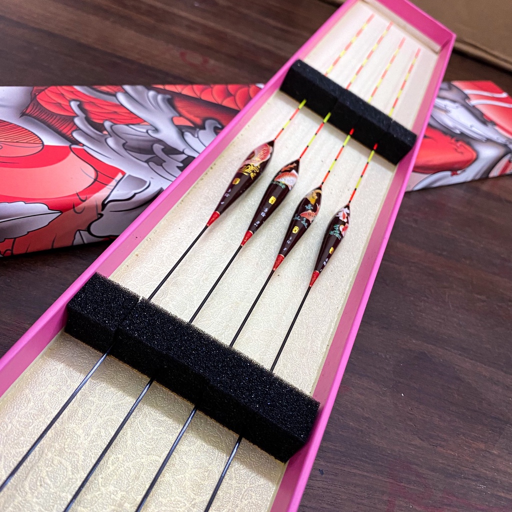 Hộp Phao Câu Đài Nano Cá Chép 4 Quả Phao Câu Cá Siêu Nhạy Phụ Kiện Câu Đài Cao Cấp