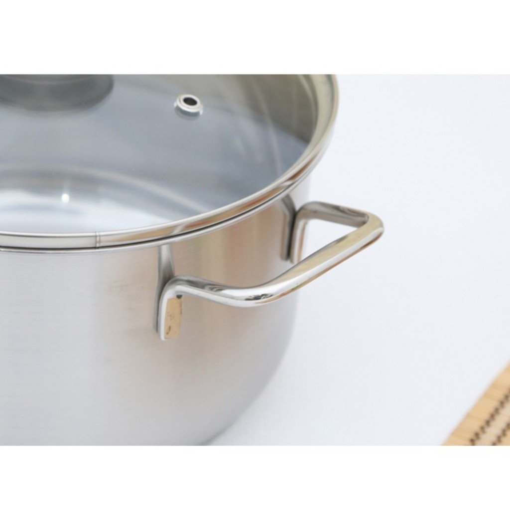 Bộ nồi Fivestar 4 chiếc vung kính đáy 3 lớp