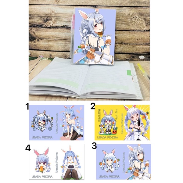 sổ usada pekora-hololive tặng kèm bút/ sổ viết vtuber hololive usada pekora