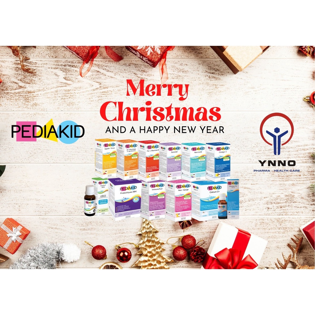 Pediakid cho bé từ 6m các vị ( mẫu mới chai thủy tinh)