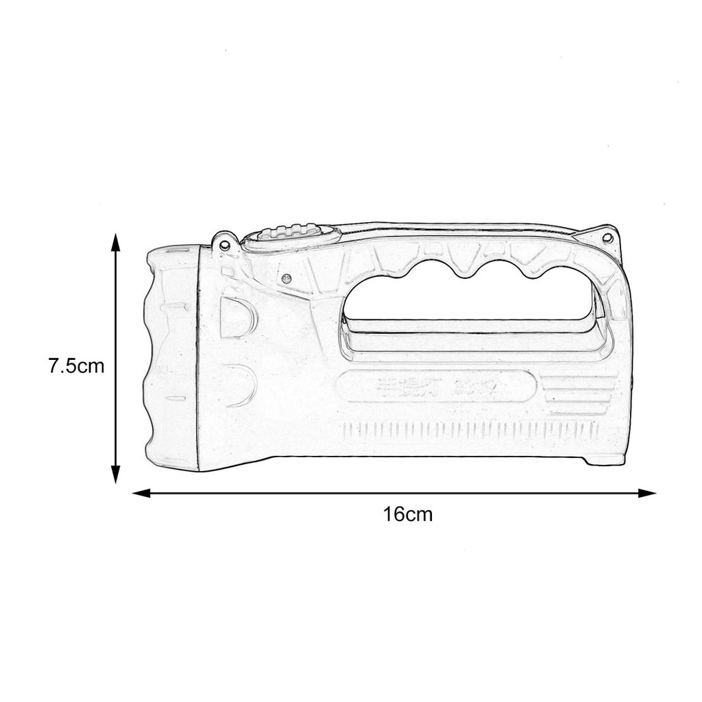 Đèn pin cầm tay siêu sáng chất lượng cao tiện dụng 1000mAh
