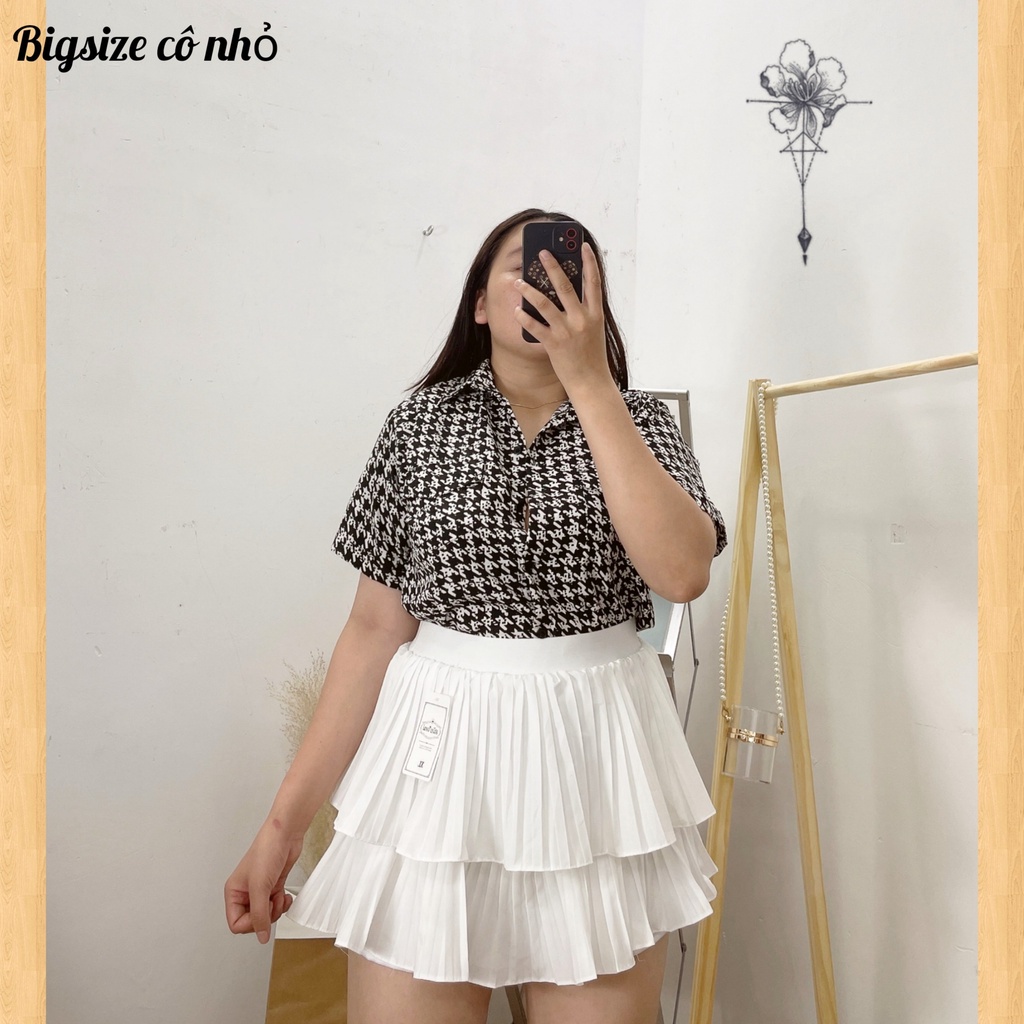 Áo Sơ Mi Nữ Họa Tiết Bigsize Dễ THương Phom Rộng,Lên Phom Cực Xinh SMHT ZZ