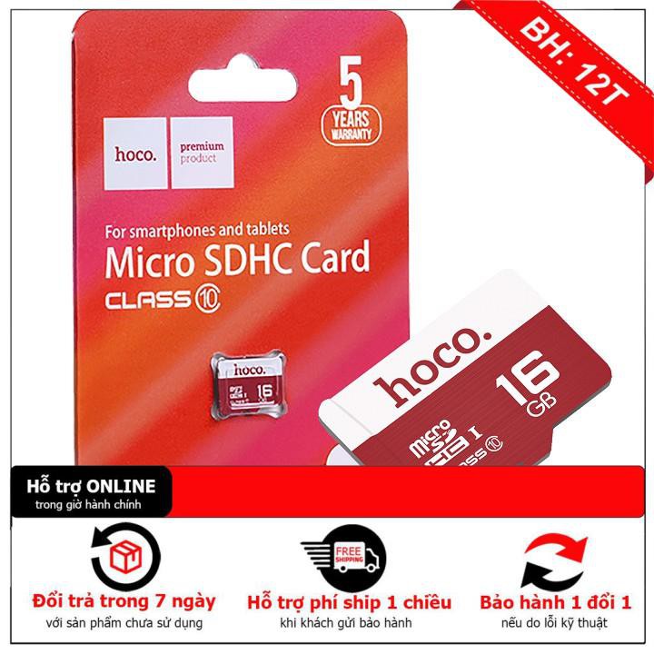 [BH12TH] [Mã ELFLASH3 hoàn 10K xu đơn 20K] Thẻ nhớ Hoco 16g chính hãng | BigBuy360 - bigbuy360.vn