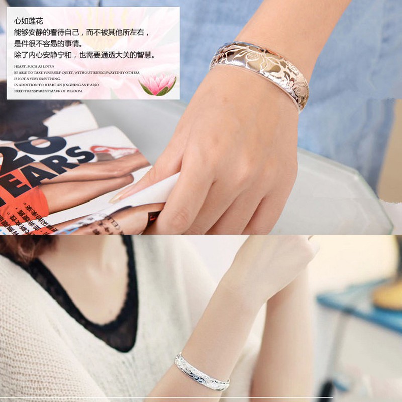 Vòng tay bạc 925 thời trang Trang sức cho phụ nữ
