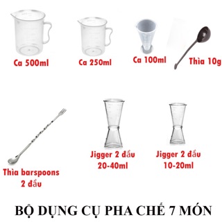Combo bộ 7 món dụng cụ pha chế