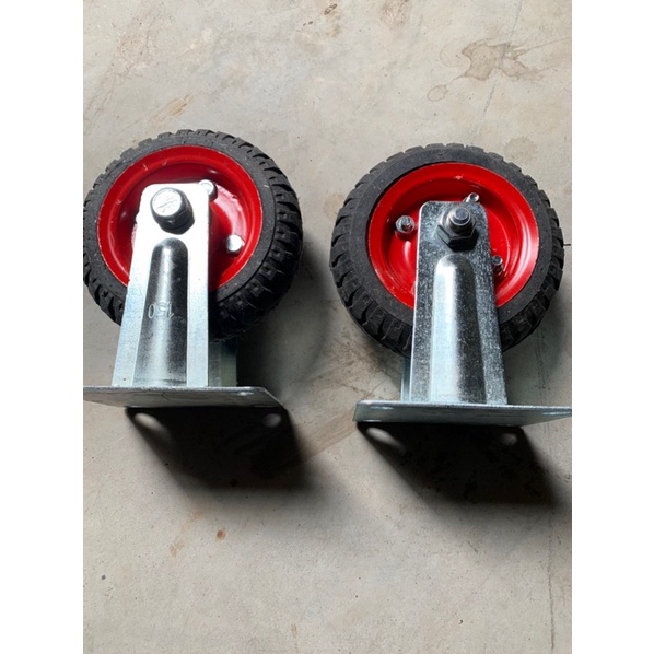 4 Bánh Xe Cao Xu 16cm x5cm. Gồm 2 bánh Xoay+2 Bánh Đứng