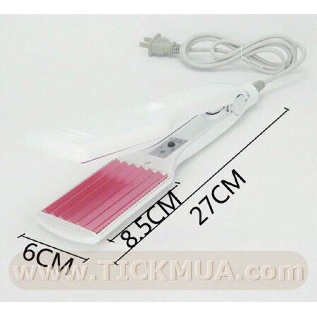 Máy Làm Tóc Bấm Xù - Duỗi Là - Dập Sóng Treeson LC - 1029 Bản To