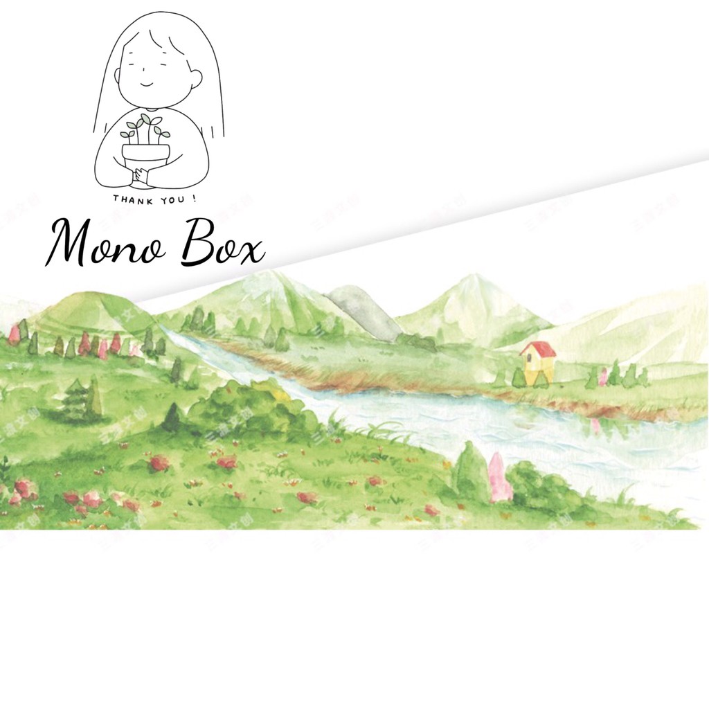 [Chiết] Washi tape phong cảnh làng quê Mono_box 00616