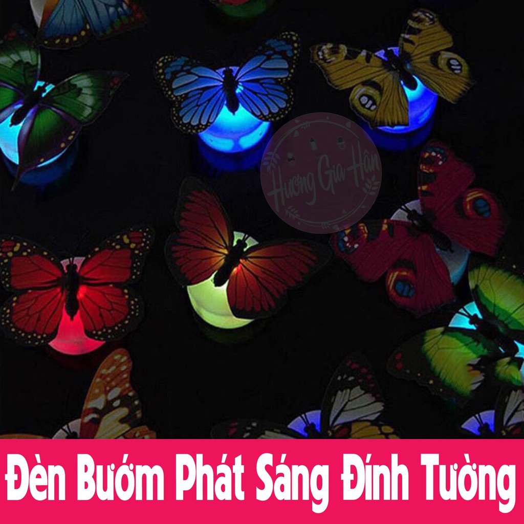 Đèn Led Dán Tường Hình Con Bướm | Đèn Ngủ Led Nháy Nhiều Màu | Đèn Trang Trí Decor