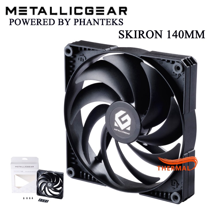 Quạt fan case 14cm MetallicGear Skiron 140mm Fan - Sức gió tốt, Quạt quay êm 1500 vòng hỗ trợ điều tốc, Thiết kế cao cấp