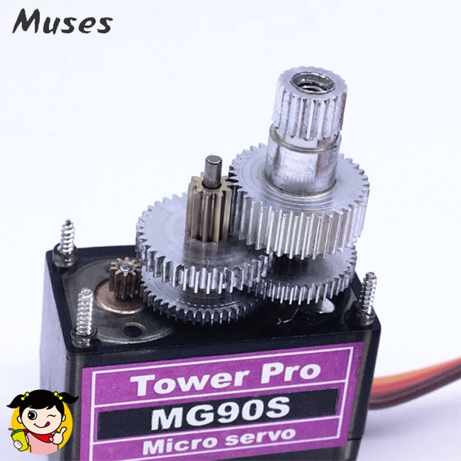 Muse07 Thiết bị lái 4.8V RC Micro MG90S Servo 9g dành cho máy bay không người lái