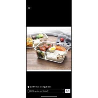 thố thủy tinh Lock&lock chia ngăn 1L
