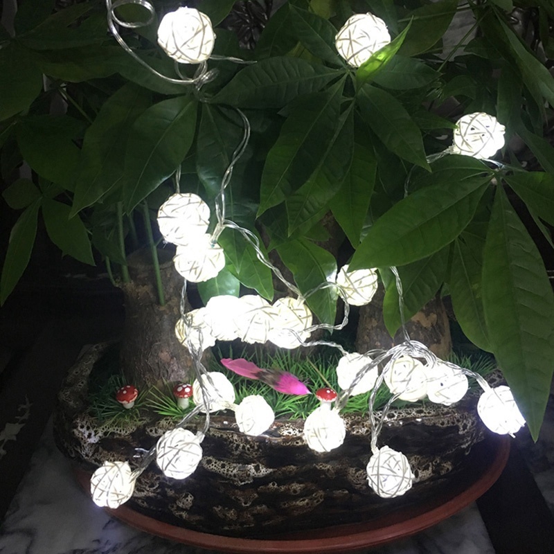 Dây Đèn Led 20 Bóng Cotton Trang Trí Tiệc