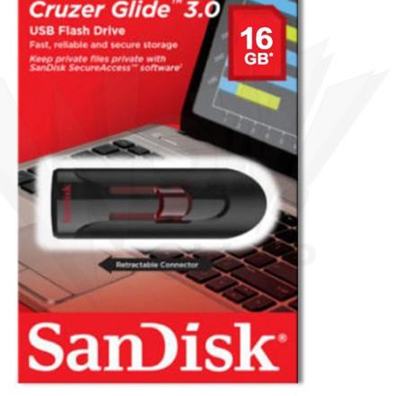 Sandisk Usb 3.0 Cruzer Glide Cz600 16gb