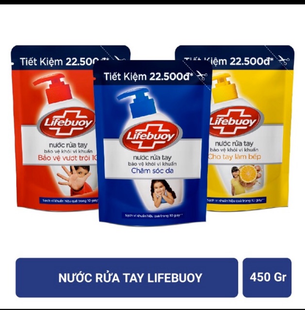 Nước Rửa Tay Lifebuoy túi 450G