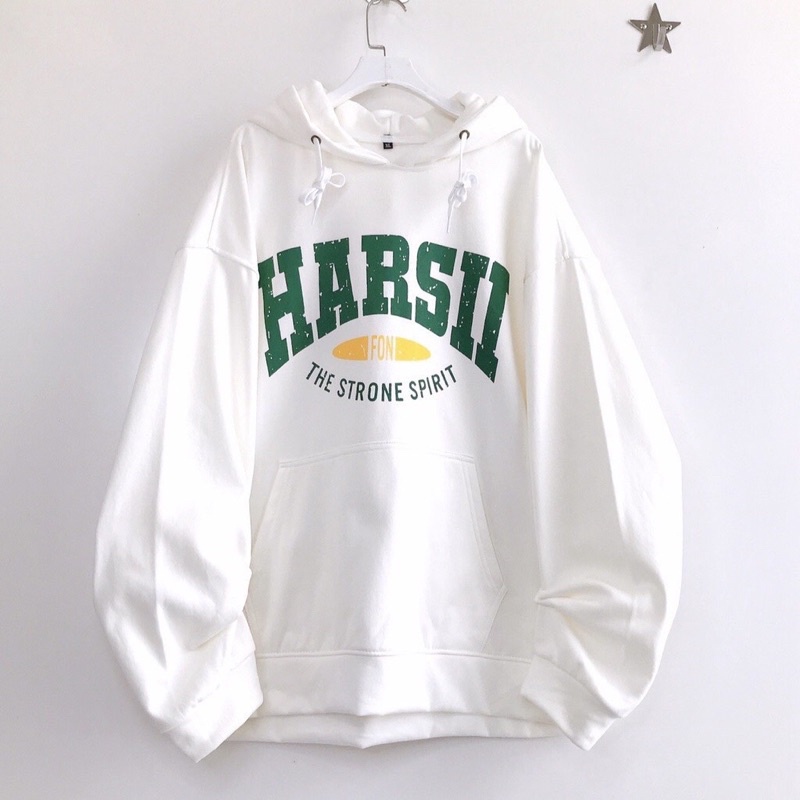 [VIDEO ẢNH THẬT] Áo Nỉ Mũ Hoodie HARSH Ulzzang Unisex From Rộng Chuẩn Ảnh Mặc Đơn Đôi Nhóm-Anhribistore
