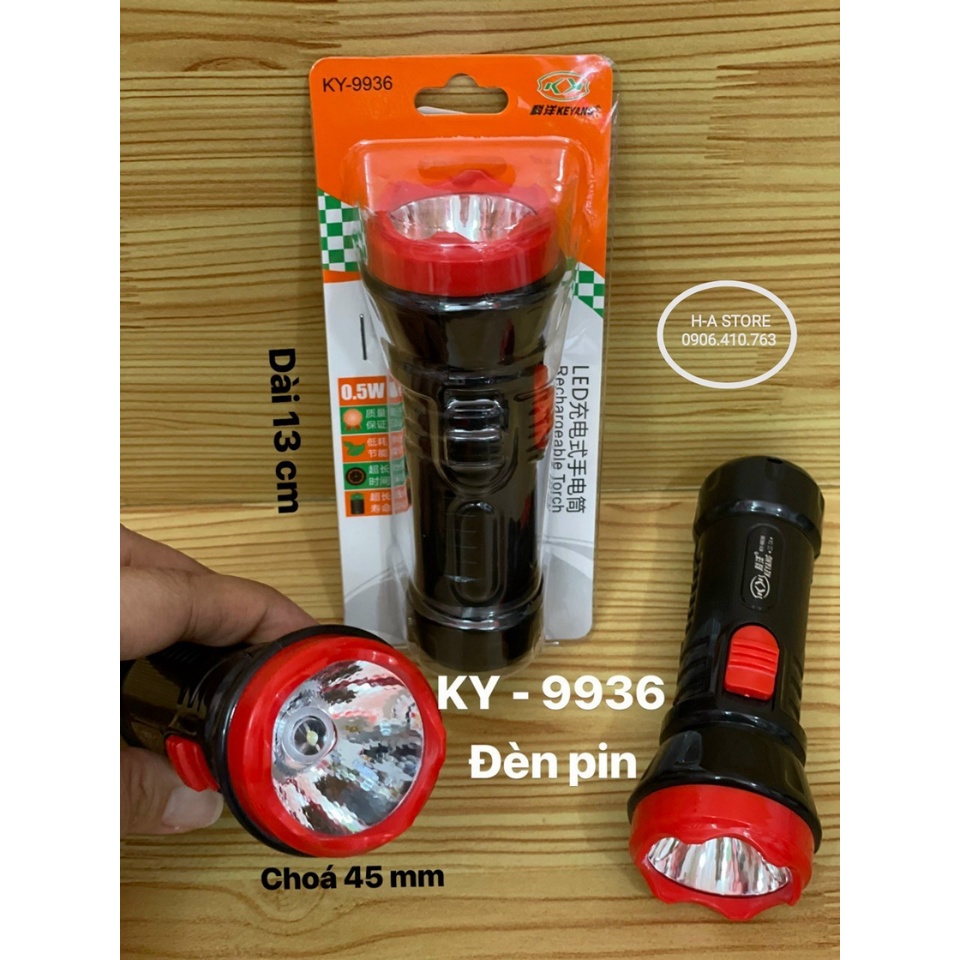 Đèn pin sạc DP 9121A / 9121B / KY 9936 cầm tay mini | Shopee Việt Nam