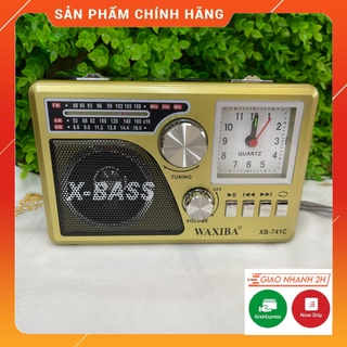 Đài FM WAXIBA XB-741C Phiên Bản Mới Nhất. Dò Sóng Radio Cực Tốt, Tích Hợp Đồng Hồ Và Đèn Pin. Bảo Hành Lên Đến 12 Tháng