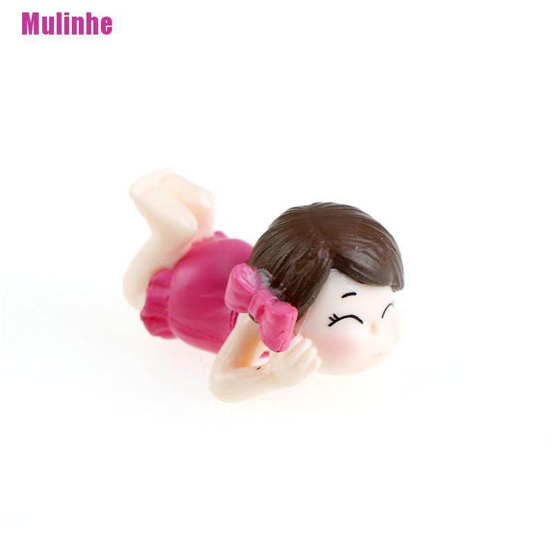 1 Cặp Tượng Cặp Đôi Nằm Mini Nằm Trong Vườn Nhà Búp Bê DIY