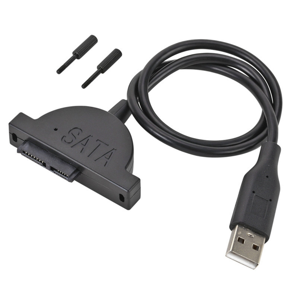 Dây Cáp Chuyển Đổi Ổ Đĩa Quang Sata 7 + 6 13pin Sang Usb 2.0 Cho Laptop