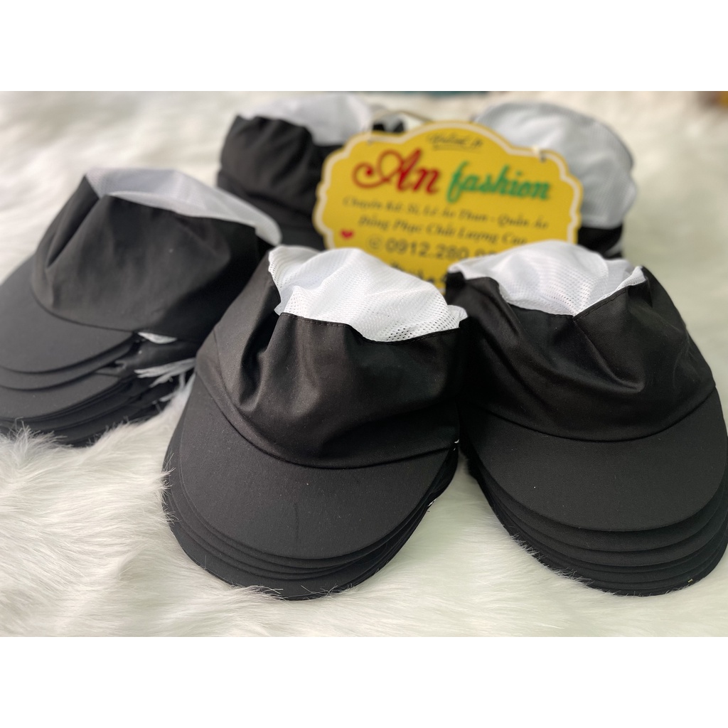 Nón Lưới Thủy Sản vải Kaki có búi tóc  _ Hình Chụp Thật