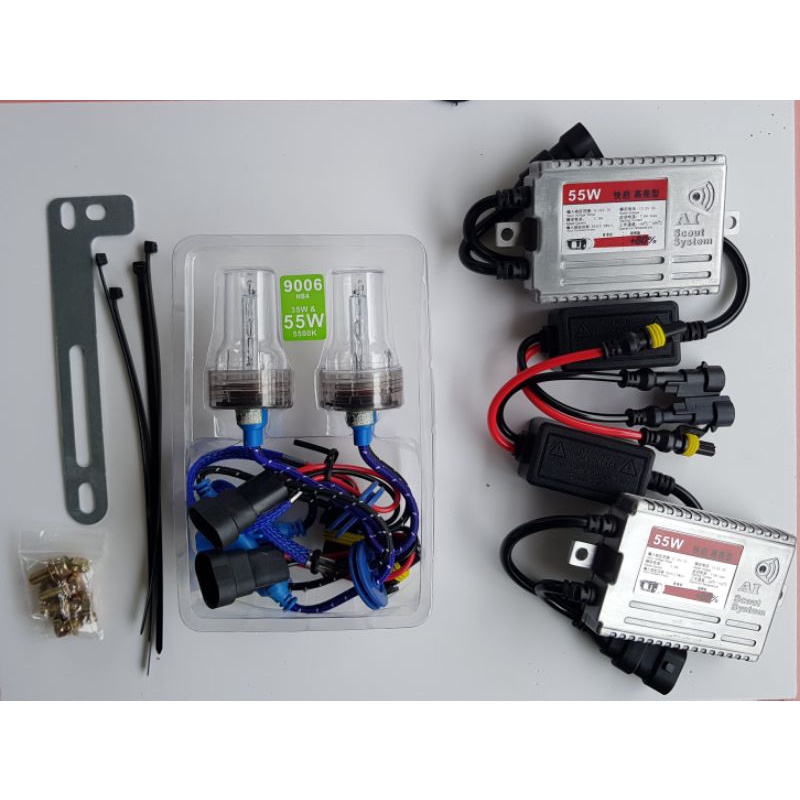 Xenon h1 h3 h4 h7 h11 9005 9006 điện 12v 24v tăng sáng 55w