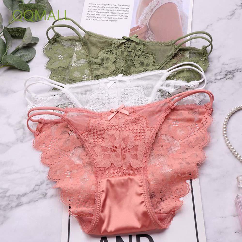 Quần Lót Cotton Không May Viền Lưng Thấp Phối Ren Phong Cách Quyến Rũ Cho Nữ | BigBuy360 - bigbuy360.vn