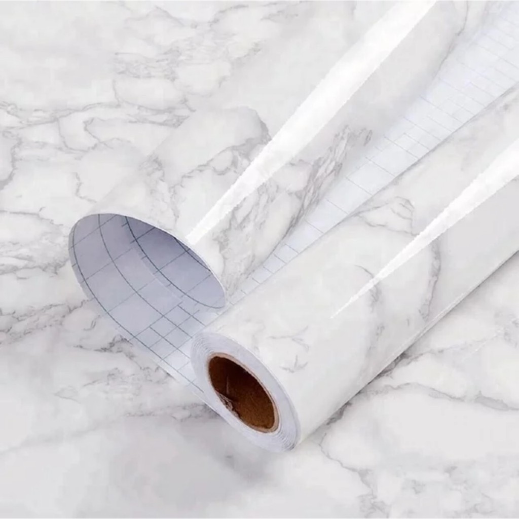 Cuốn 10 mét giấy dán tường giả đá hoa cương khổ rộng 45cm và có keo dán sẵn